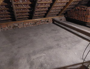 Zateplení stropu zděného rodinného domu pomocí foukané izolace